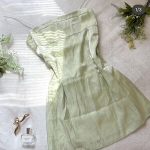 Princess Polly Sage Green Mini Dress